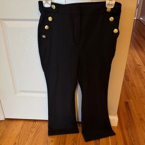 INC International Concepts Black Trousers with Gold Pockets